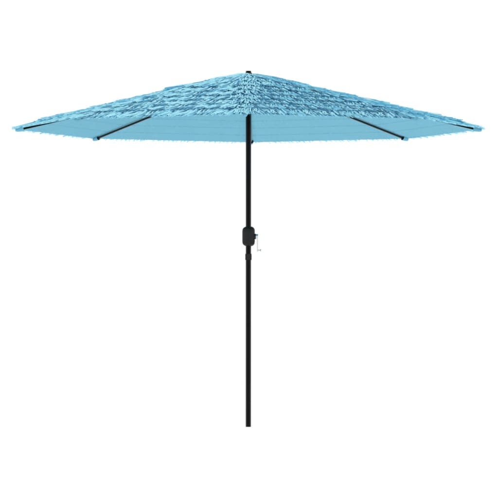 Parasol with steel pole blue 324x324x247 cm