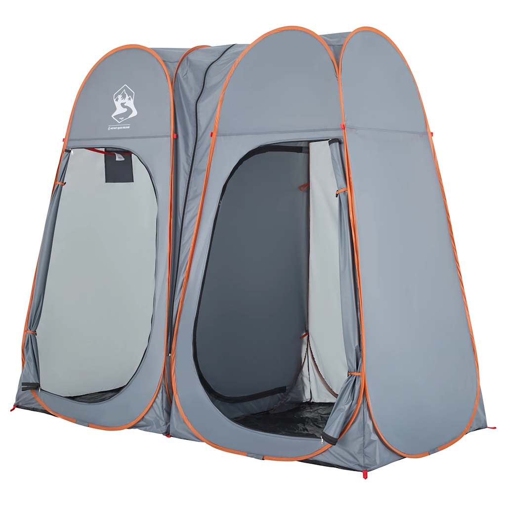 Privacy Tent Grey and Orange Pop-Up Waterproof