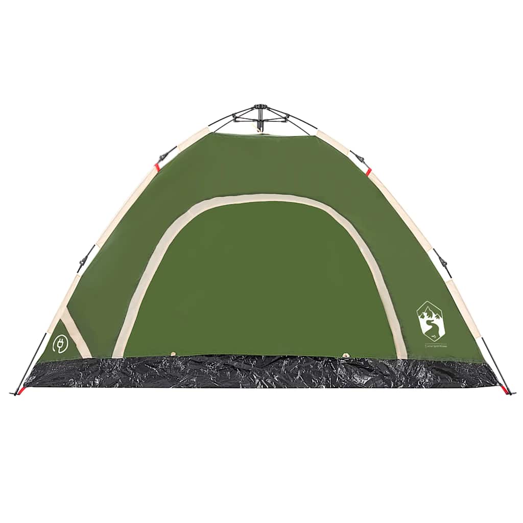 Campingzelt 4 Personen Grün Quick Release