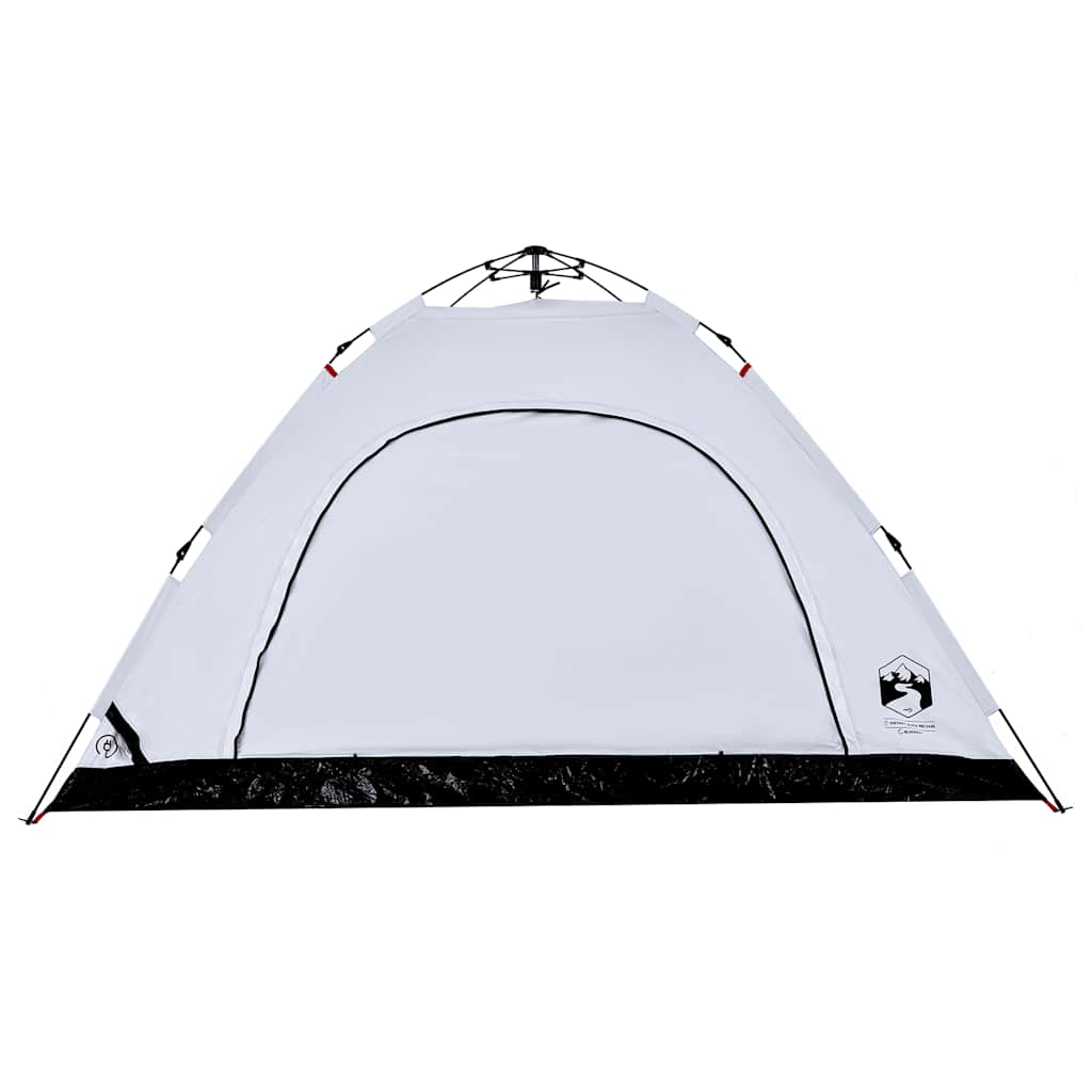 Campingzelt 5 Personen Weiß Verdunkelungsstoff Quick Release