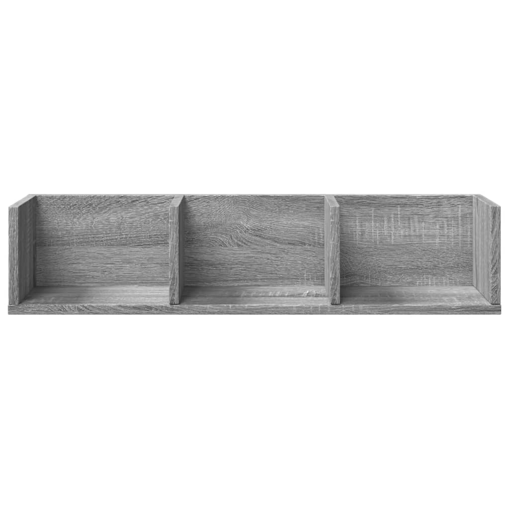 Wall cabinets 2 pcs. Sonoma oak 75x18x16.5 cm wood material