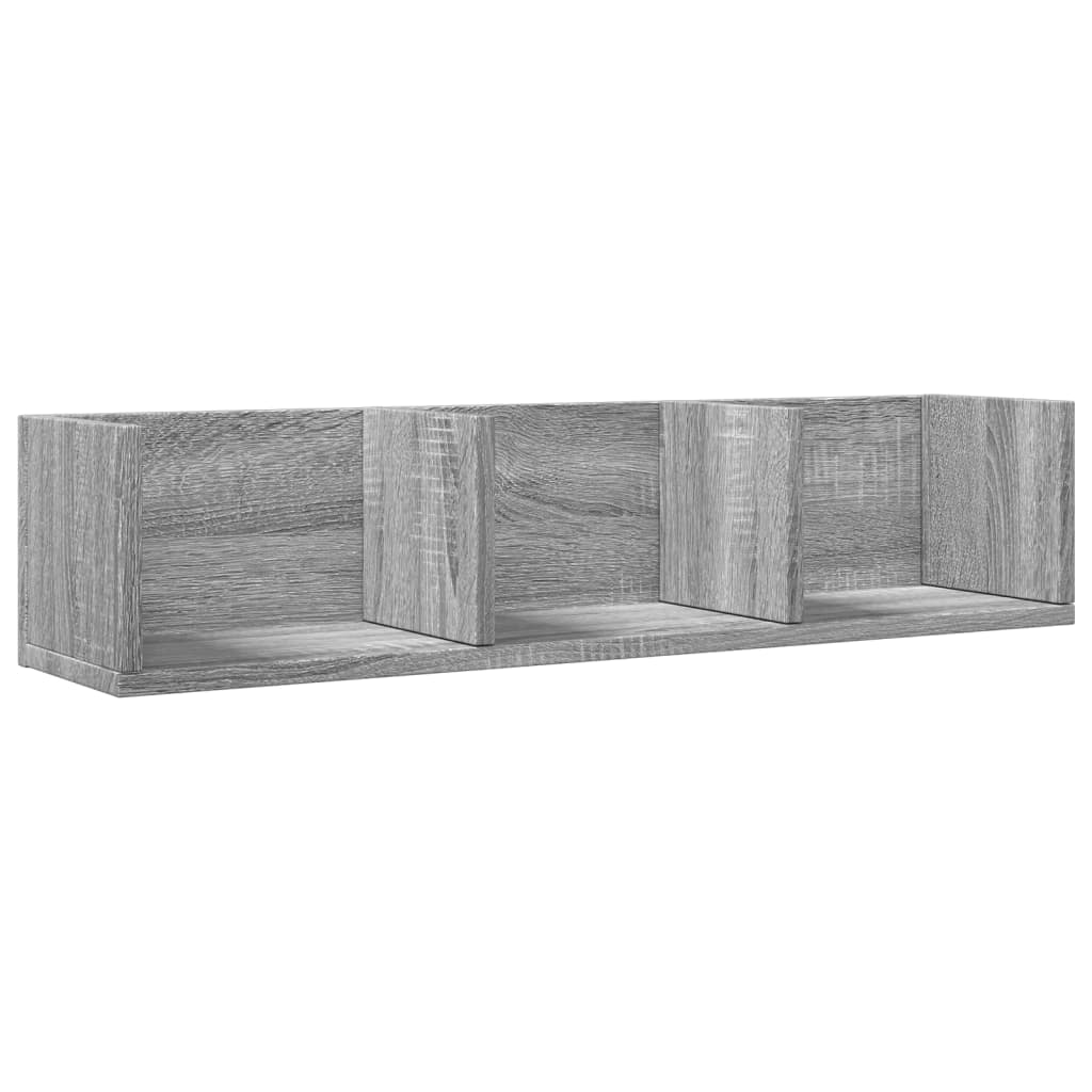 Wall cabinets 2 pcs. Sonoma oak 75x18x16.5 cm wood material