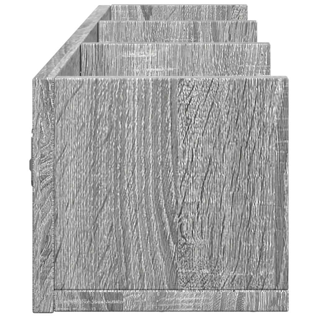 Wall cabinets 2 pcs. Sonoma oak 75x18x16.5 cm wood material