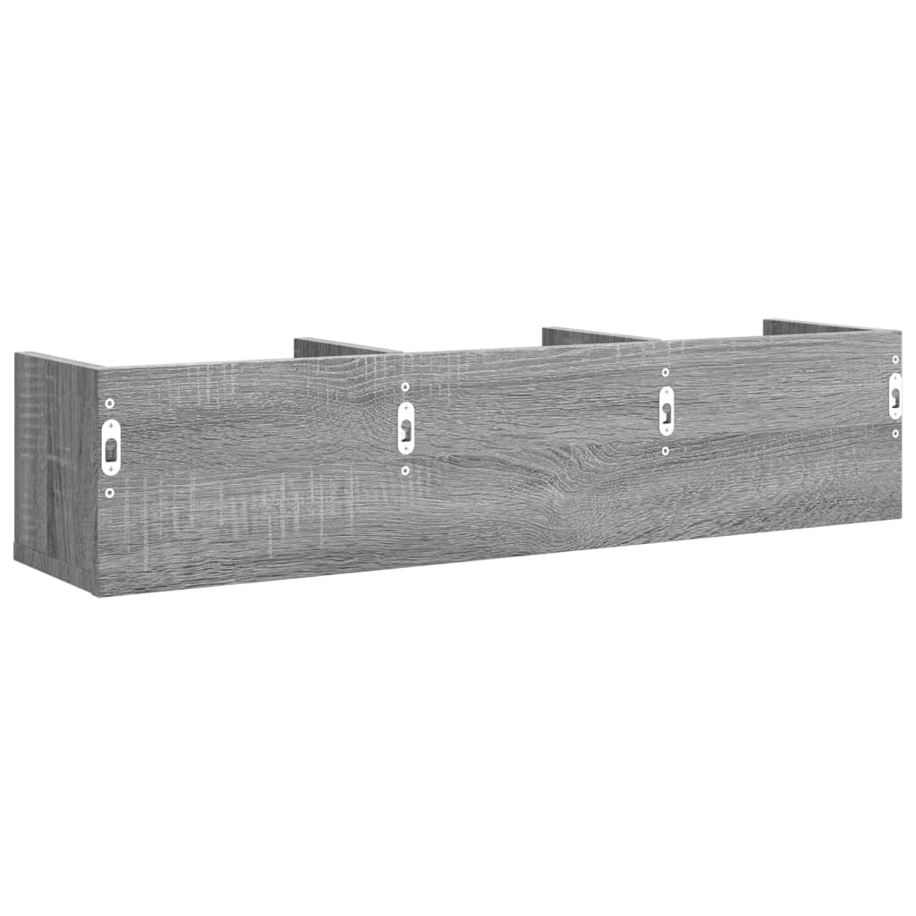Wall cabinets 2 pcs. Sonoma oak 75x18x16.5 cm wood material