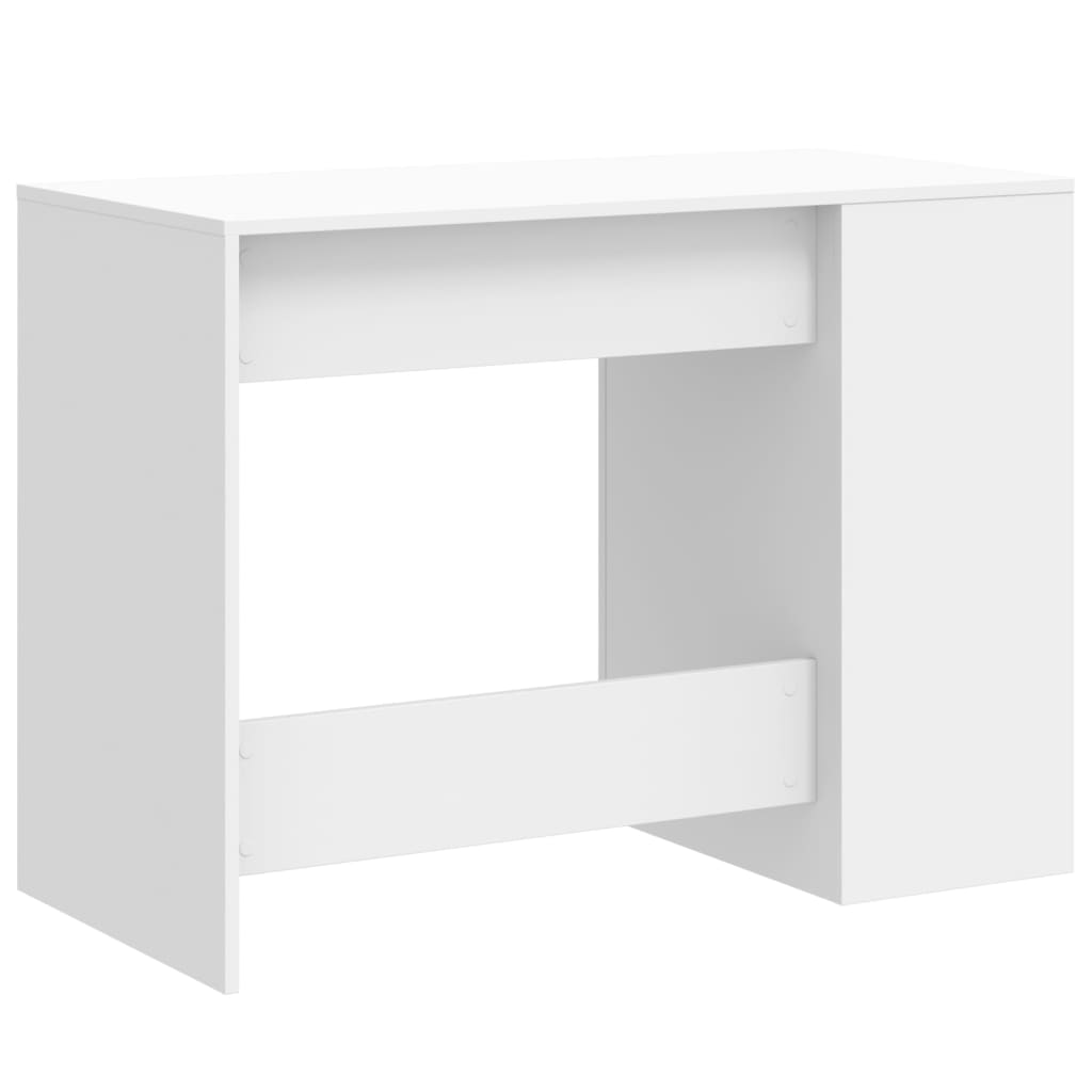 Desk White 102x50x75 cm Wood Material