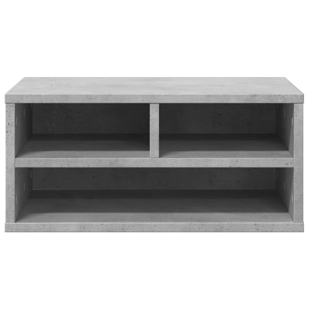 Printer Stand Concrete Grey 49x40x22.5 cm Wood Material