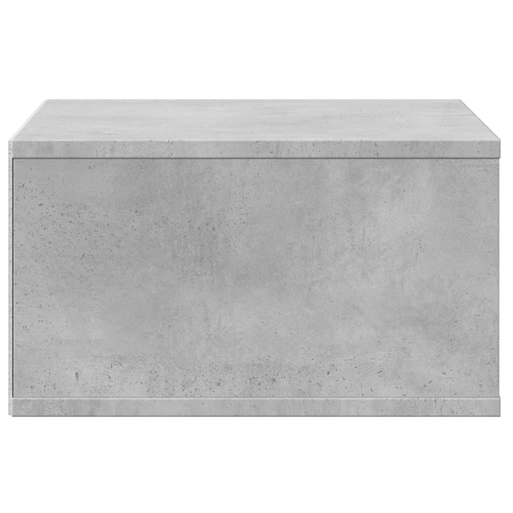 Printer Stand Concrete Grey 49x40x22.5 cm Wood Material