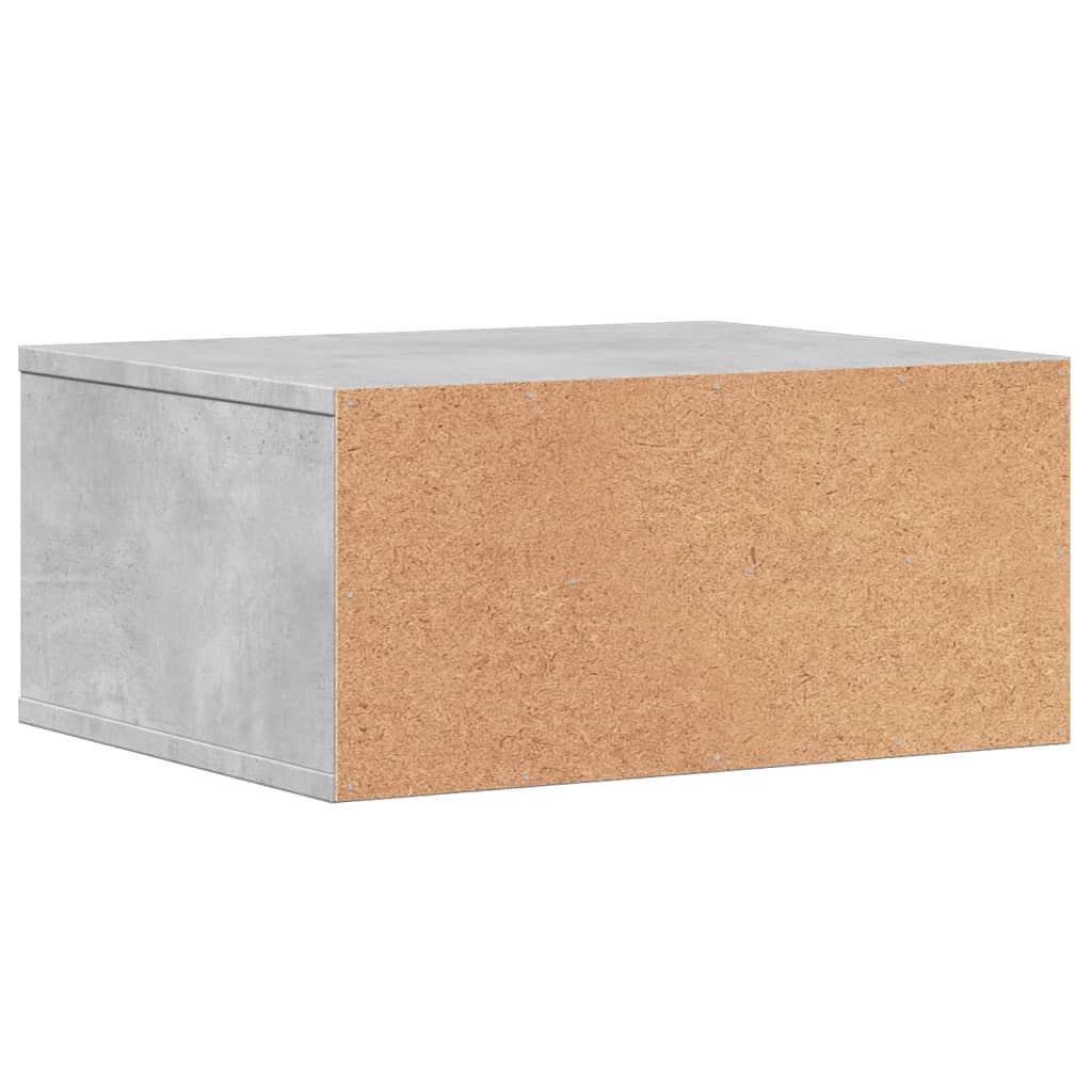 Printer Stand Concrete Grey 49x40x22.5 cm Wood Material