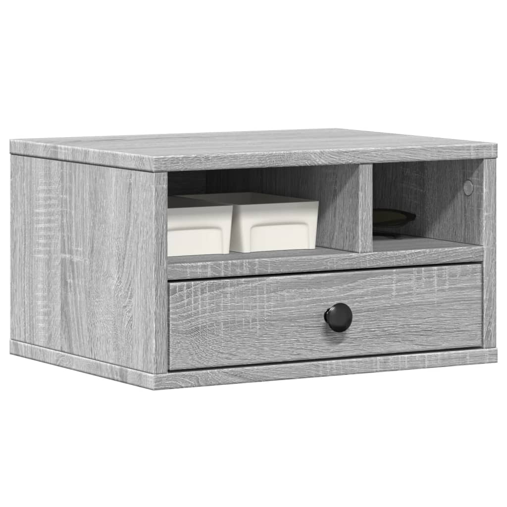 Druckerständer Grau Sonoma 40x32x22,5 cm Holzwerkstoff