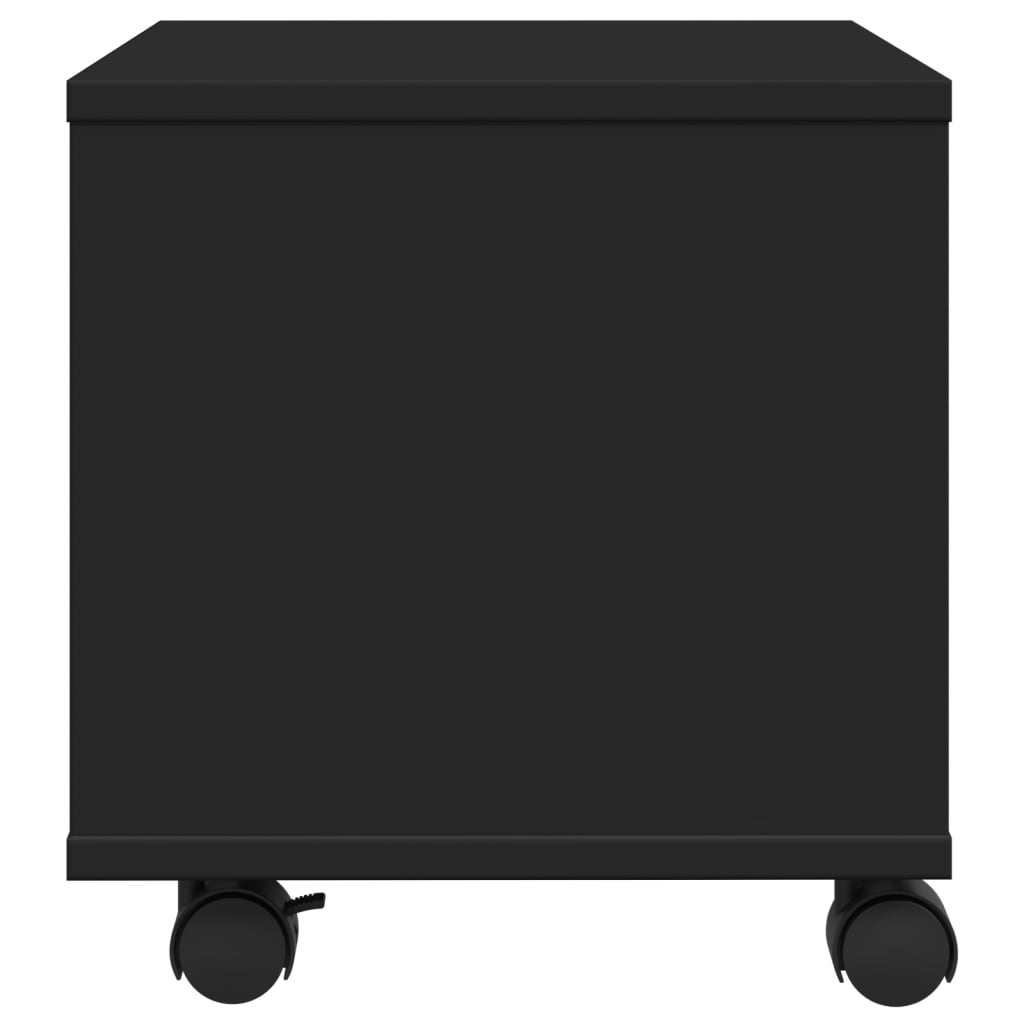 Printer Stand with Wheels Black 41x32x34.5 cm