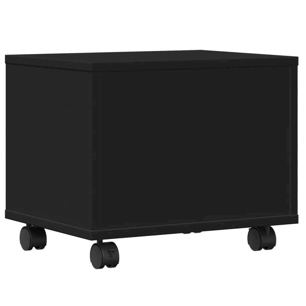 Printer Stand with Wheels Black 41x32x34.5 cm