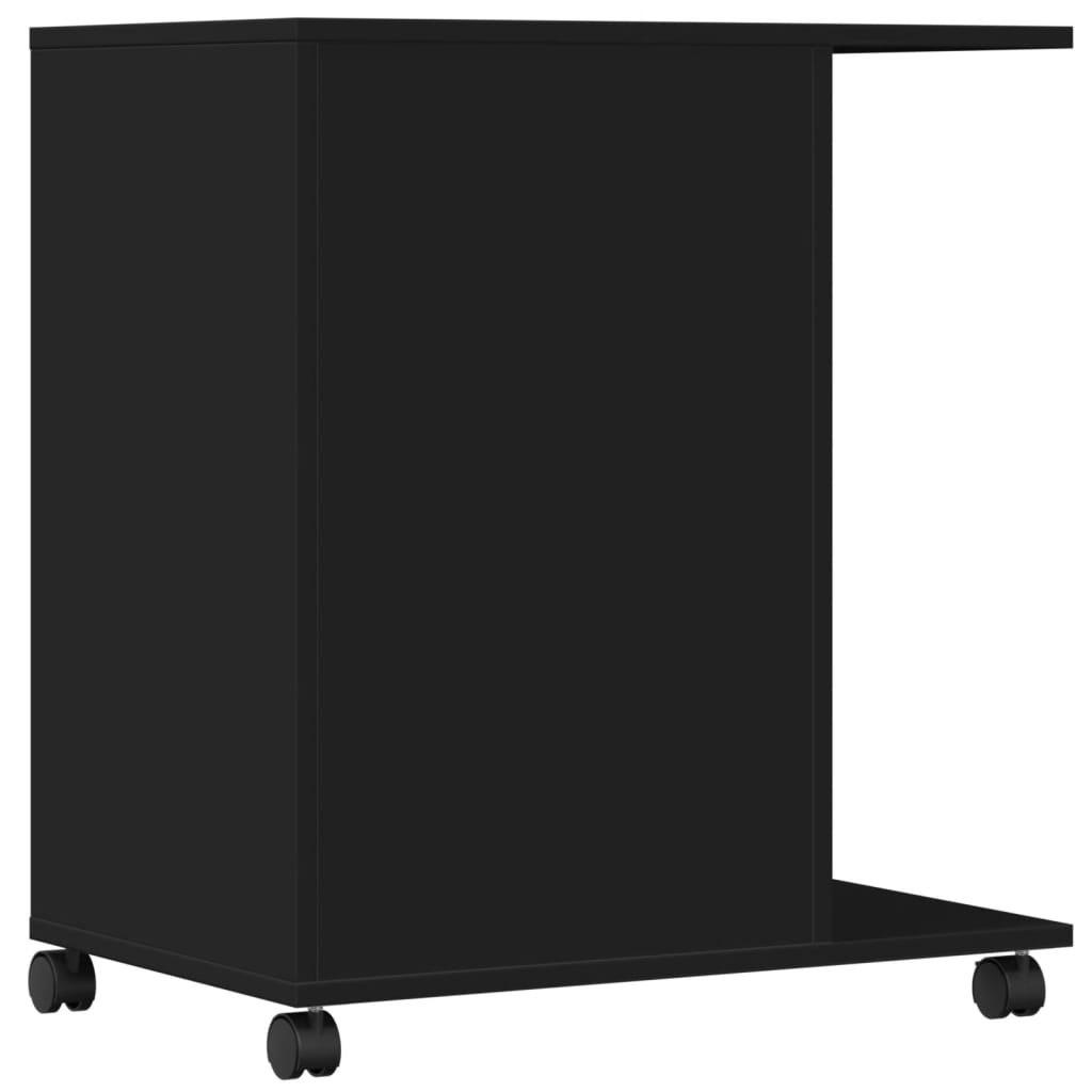 Druckerständer mit Rollen Schwarz 60x40x68,5 cm