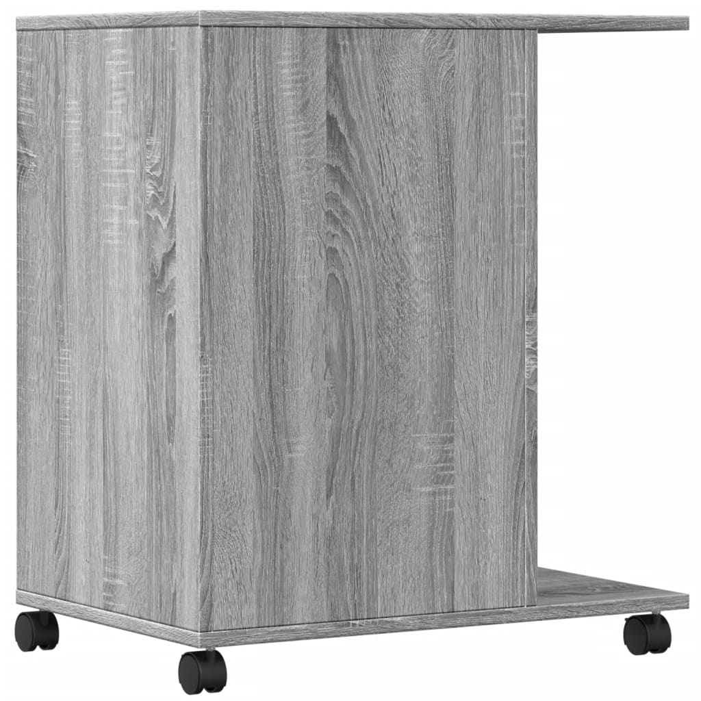 Printer Stand with Wheels Gray Sonoma 60x40x68.5 cm