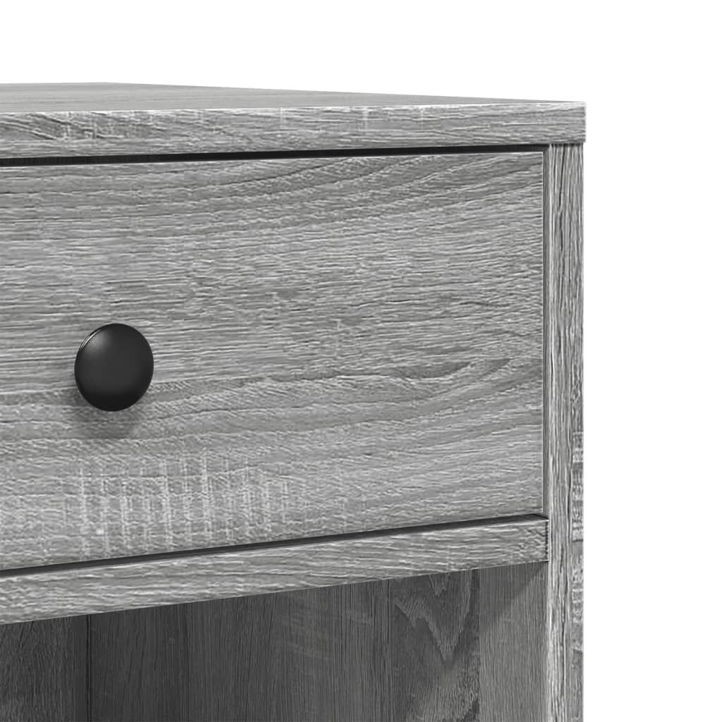 Printer Stand with Wheels Gray Sonoma 60x40x68.5 cm