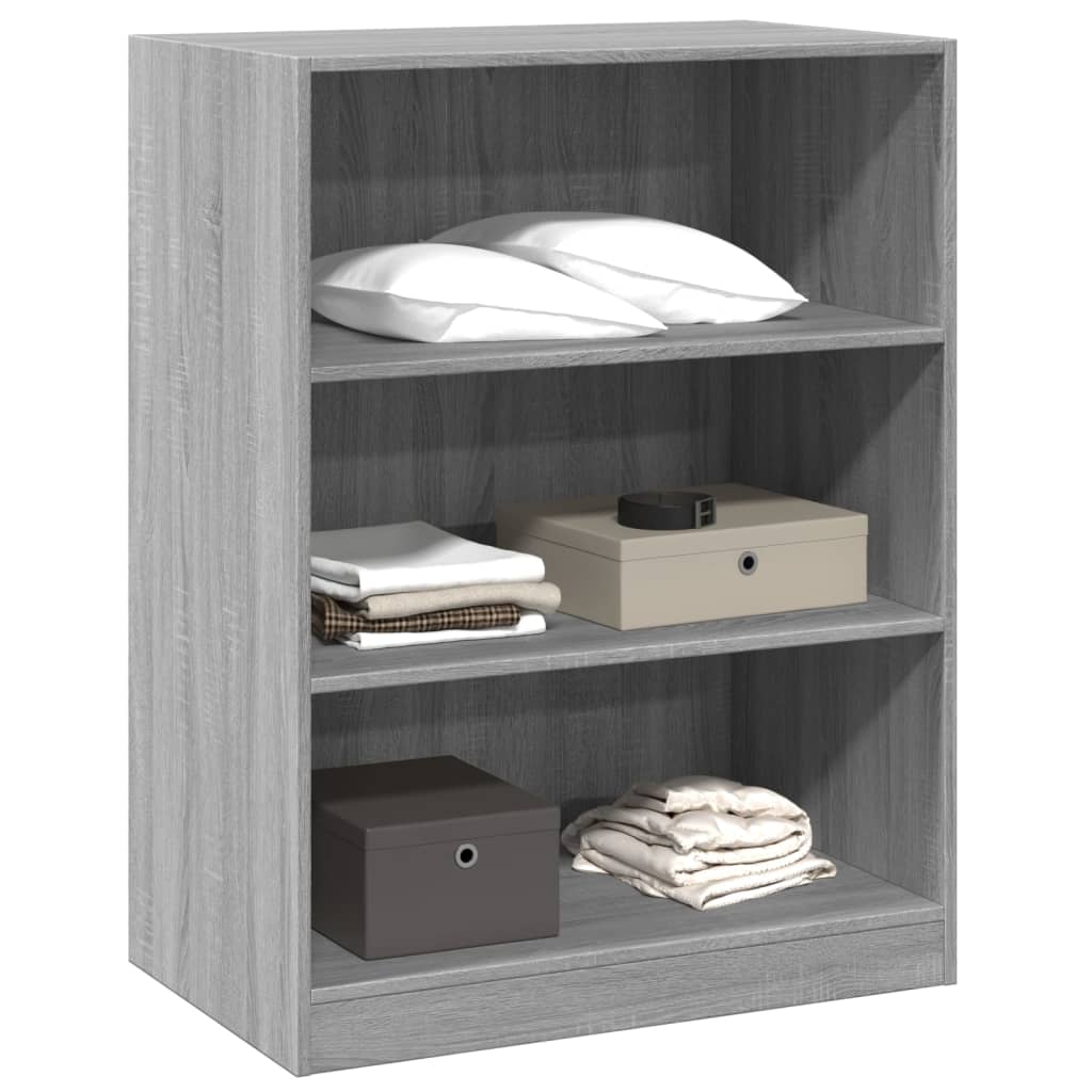 Wardrobe Grey Sonoma 77x48x102 cm Wood Material
