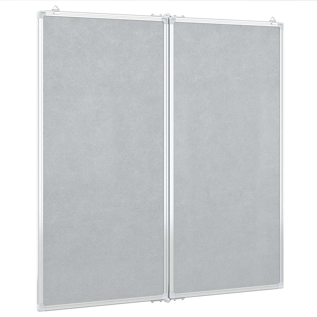 Magnetisches Whiteboard Klappbar 80x80x1,7 cm Aluminium