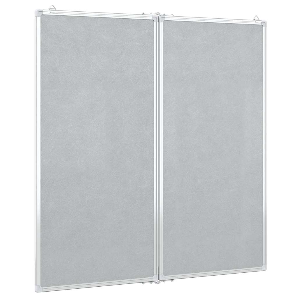 Magnetic Whiteboard Foldable 100x100x1.7 cm Aluminium