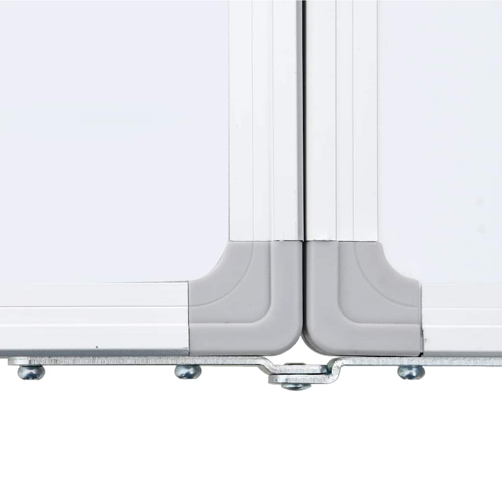 Magnetic Whiteboard Foldable 100x100x1.7 cm Aluminium