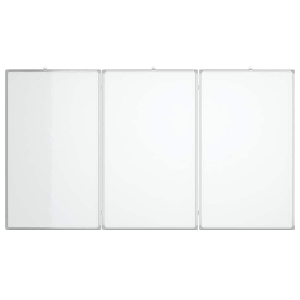 Magnetisches Whiteboard Klappbar 180x100x1,7 cm Aluminium