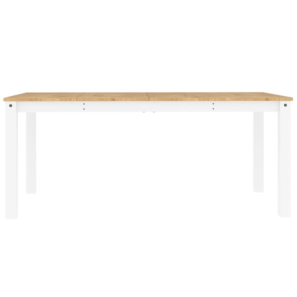 Dining Table Panama White 180x90x75 cm Solid Pine