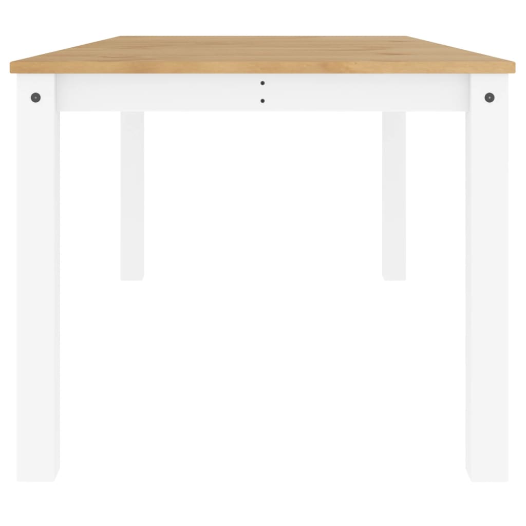 Dining Table Panama White 180x90x75 cm Solid Pine