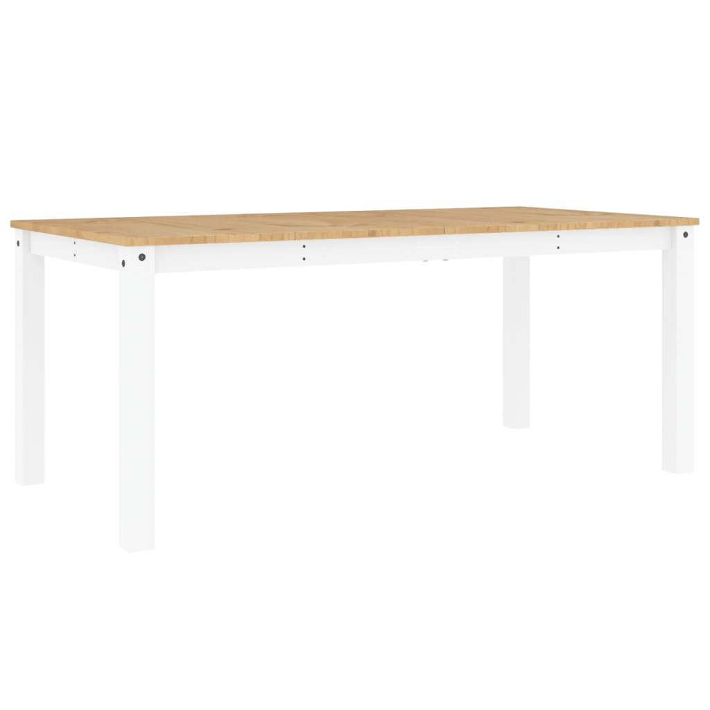 Dining Table Panama White 180x90x75 cm Solid Pine