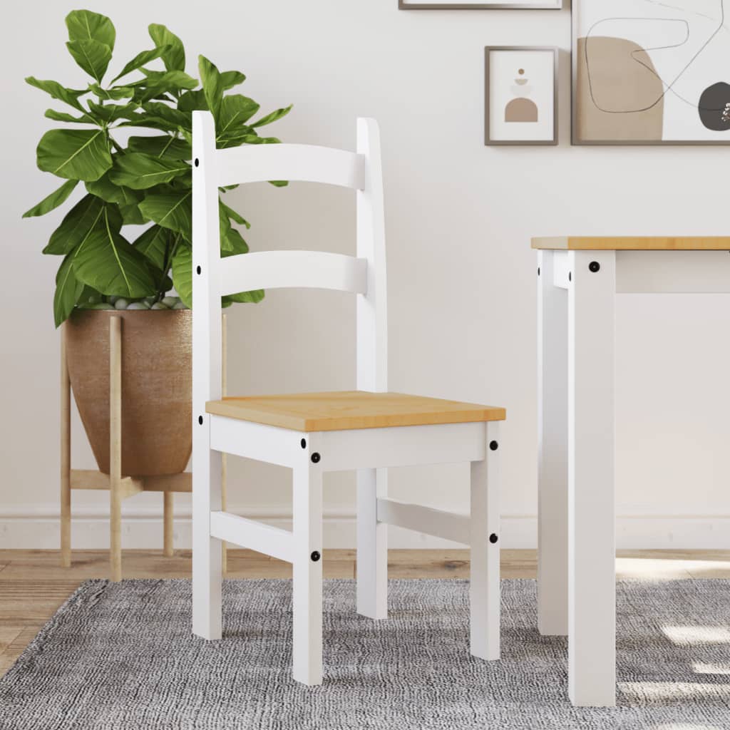 Dining Chairs 2 pcs. White 40x46x99 cm Solid Pine