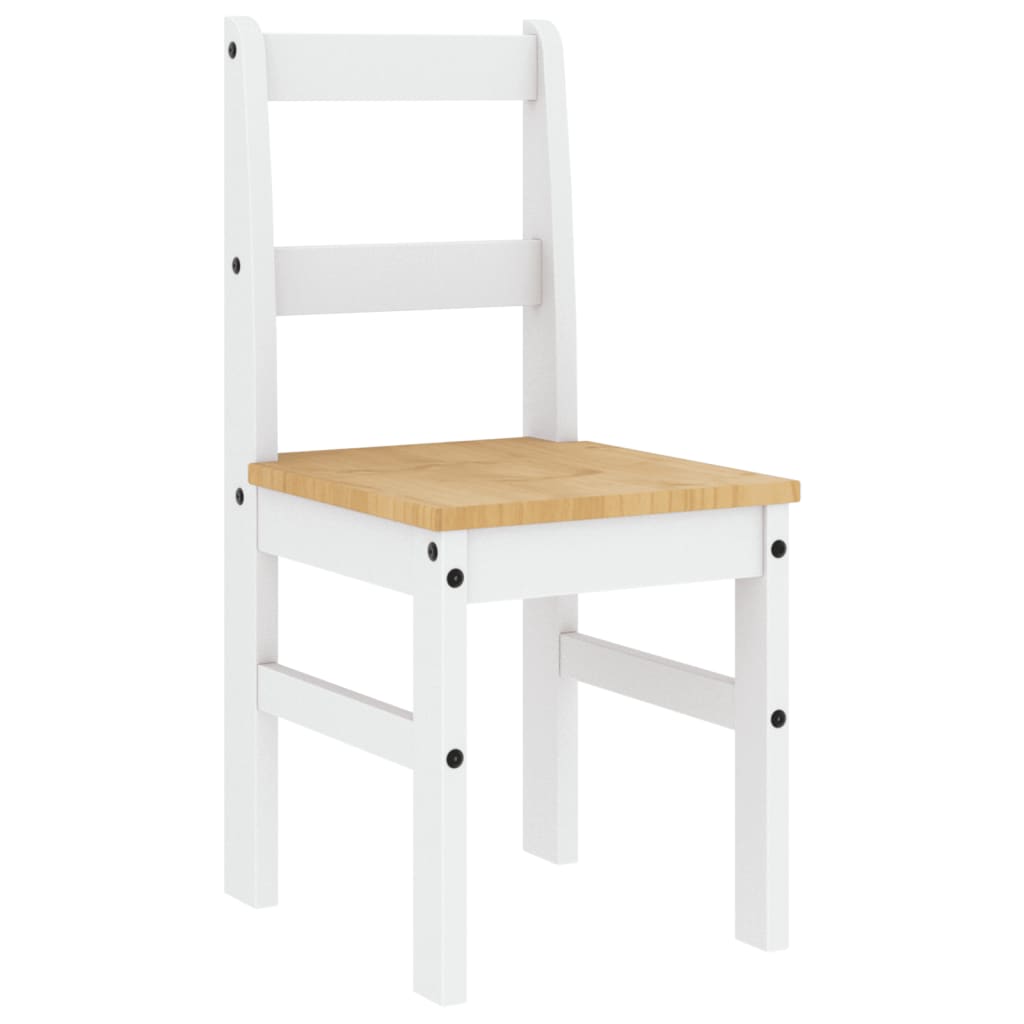 Dining Chairs 2 pcs. Panama White 40x46x90 cm Solid Pine