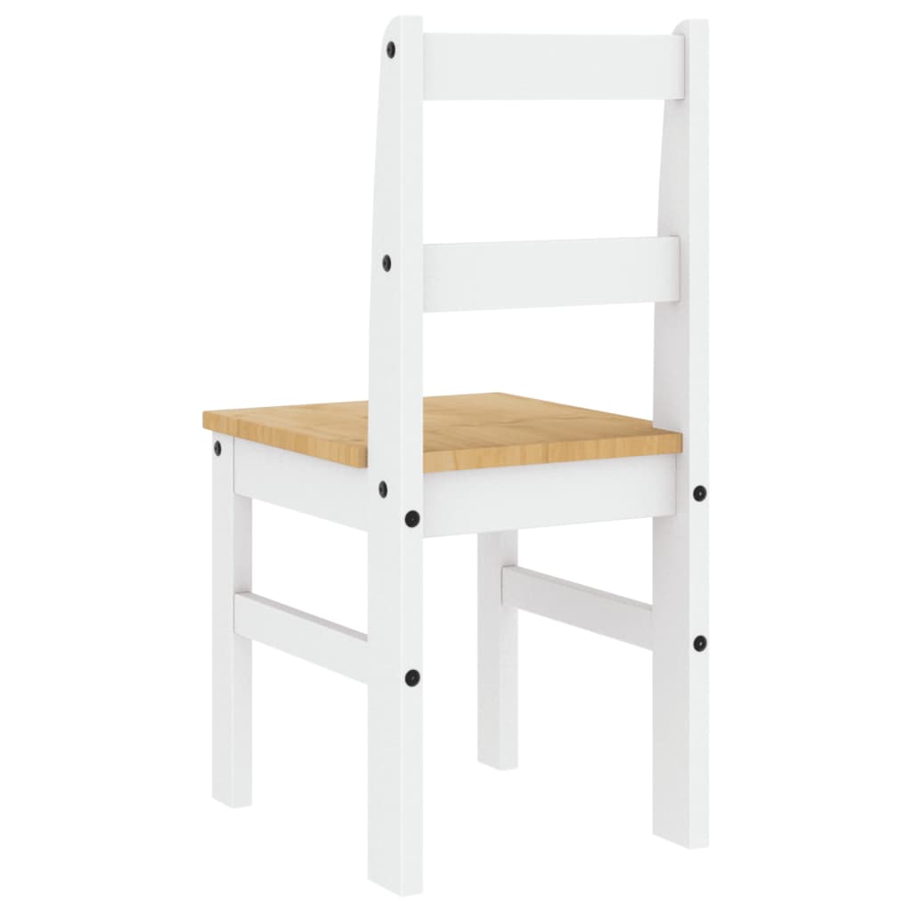 Dining Chairs 2 pcs. Panama White 40x46x90 cm Solid Pine