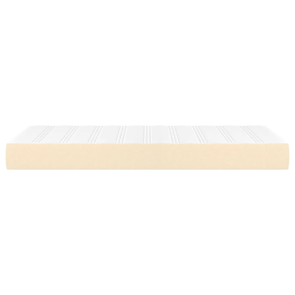 Pocket spring mattress cream 120x190x20 cm fabric
