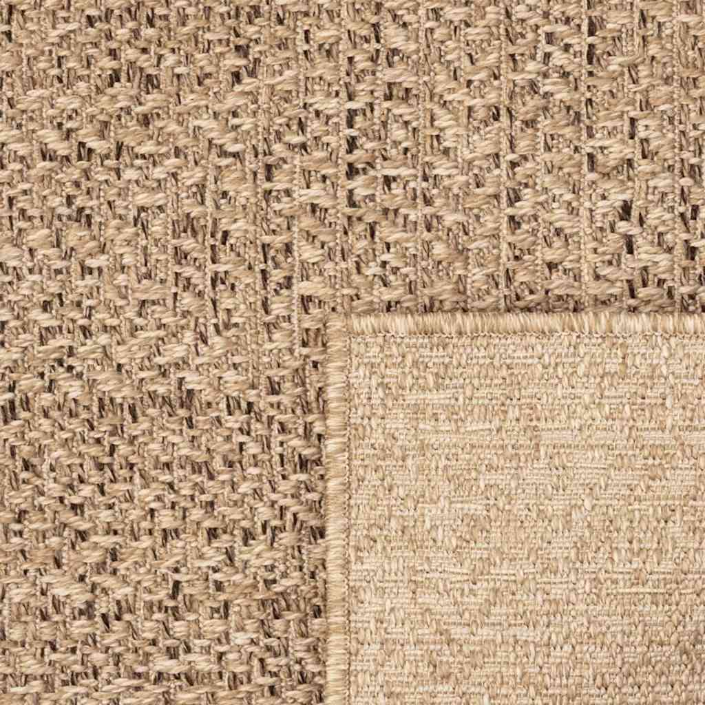 Carpet ZIZUR 80x200 cm jute look indoor and outdoor