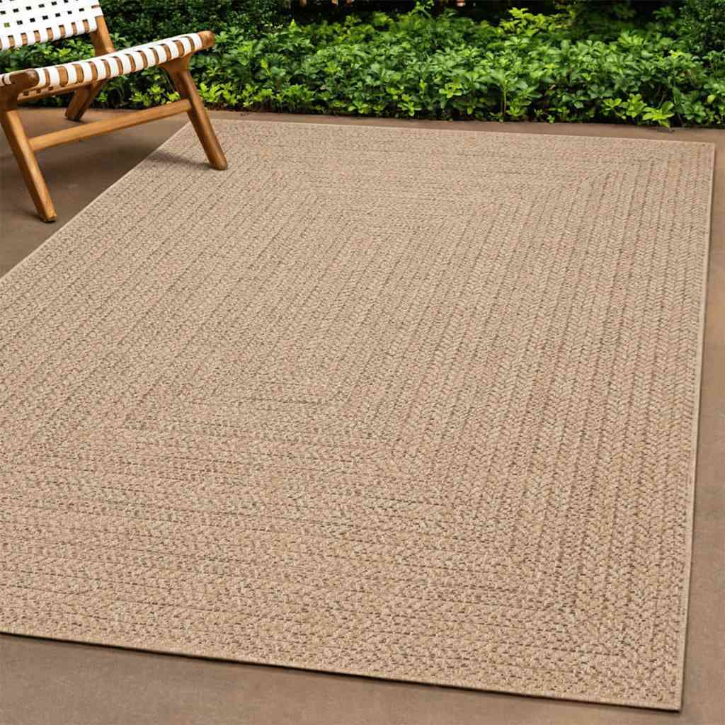 Teppich ZIZUR 80x200 cm Jute-Optik Indoor und Outdoor