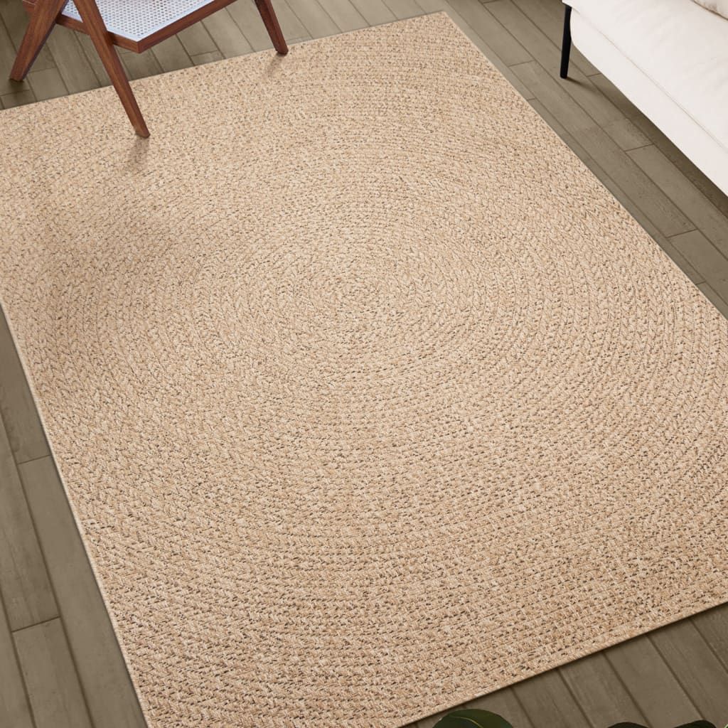 Carpet ZIZUR 80x200 cm jute look indoor and outdoor