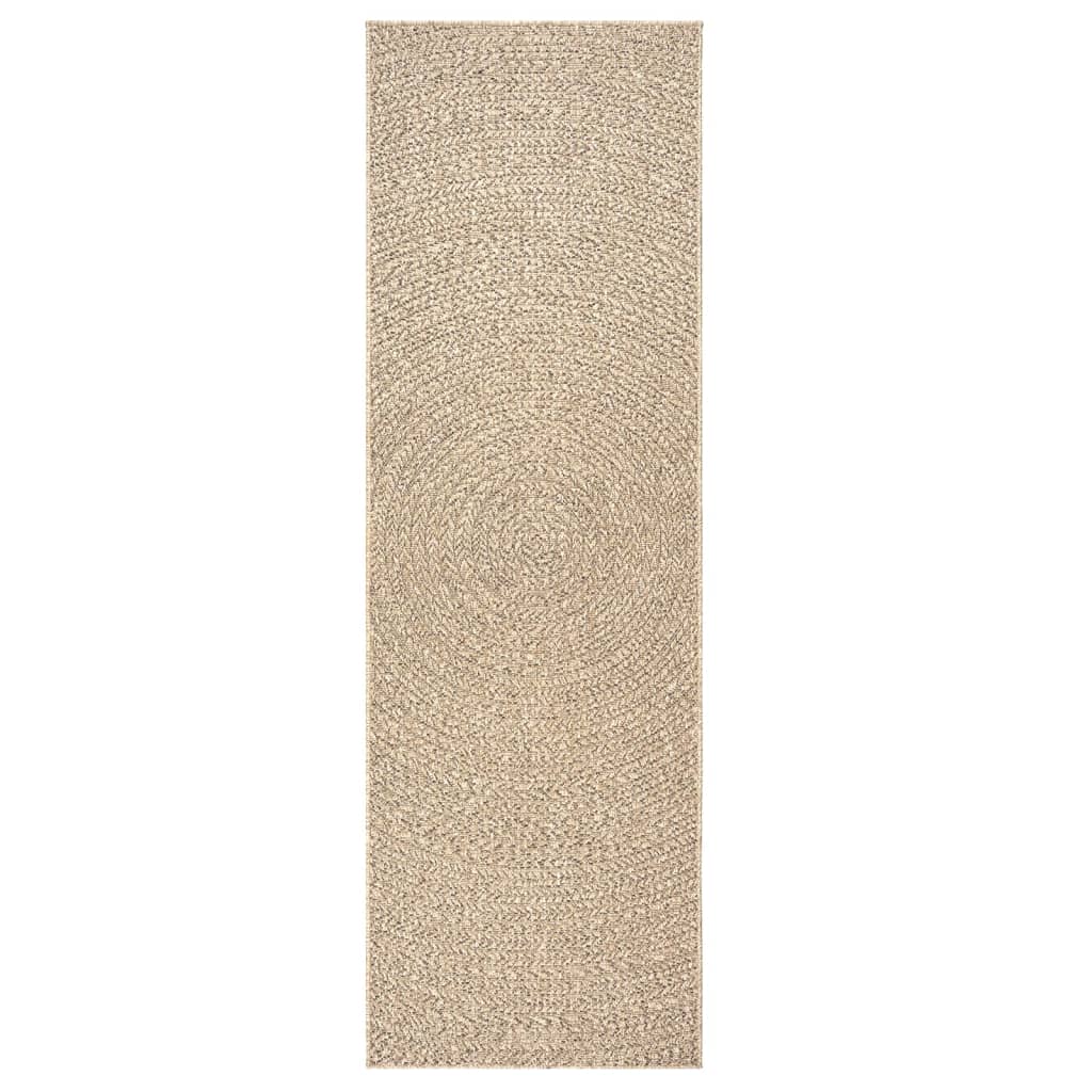 Carpet ZIZUR 80x200 cm jute look indoor and outdoor