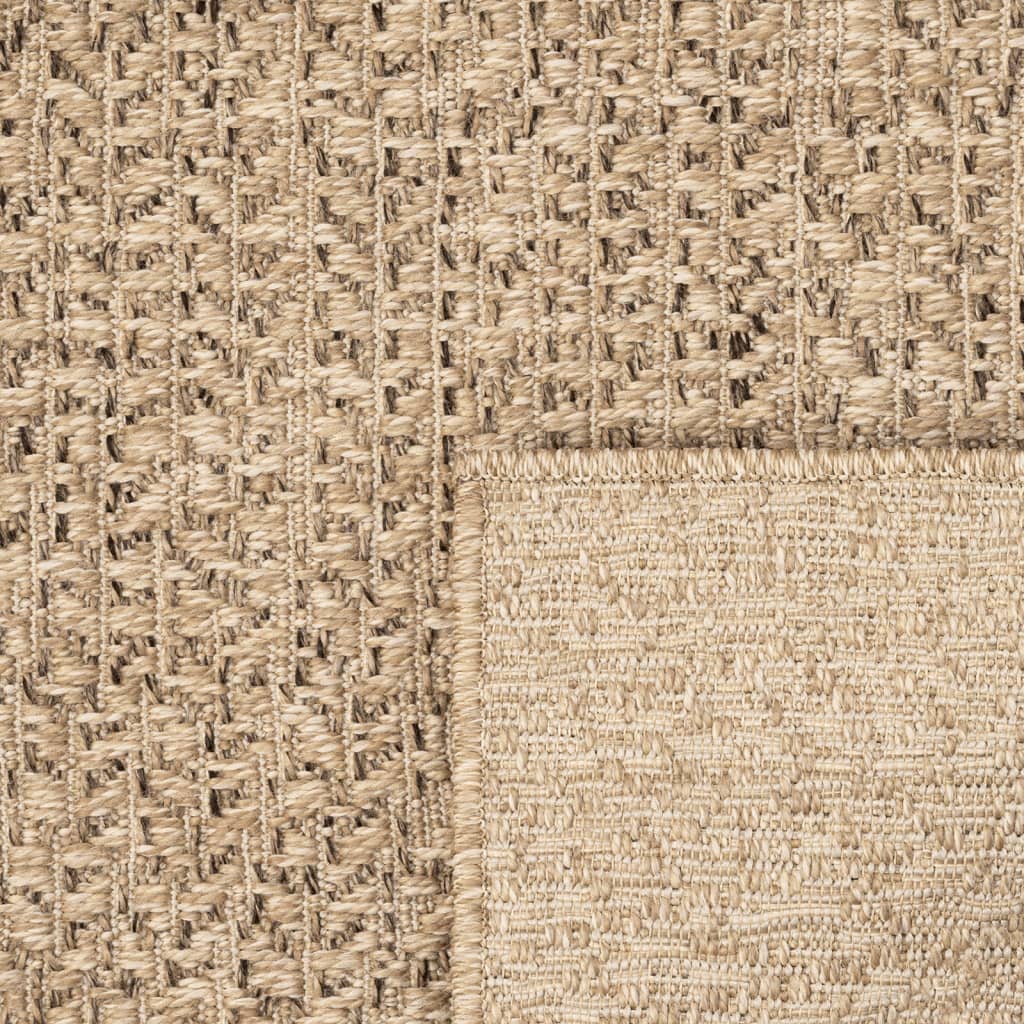 Carpet ZIZUR 80x200 cm jute look indoor and outdoor