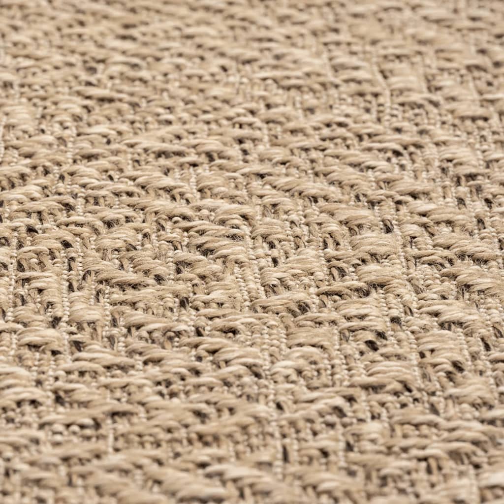 Carpet ZIZUR 80x200 cm jute look indoor and outdoor