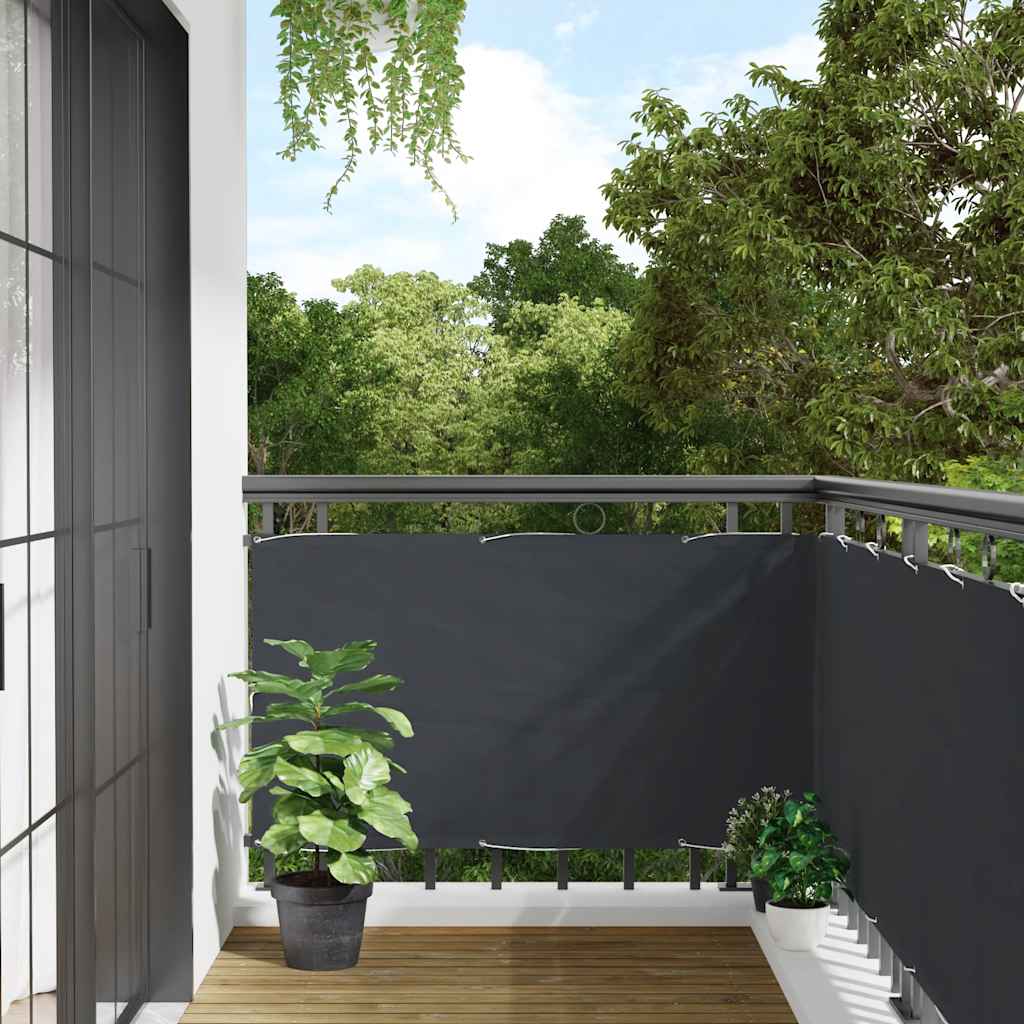 Balkon-Sichtschutz Anthrazit 400x75 cm PVC