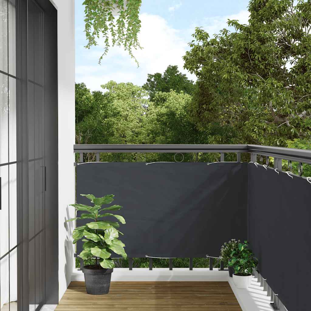 Balkon-Sichtschutz Anthrazit 500x75 cm PVC