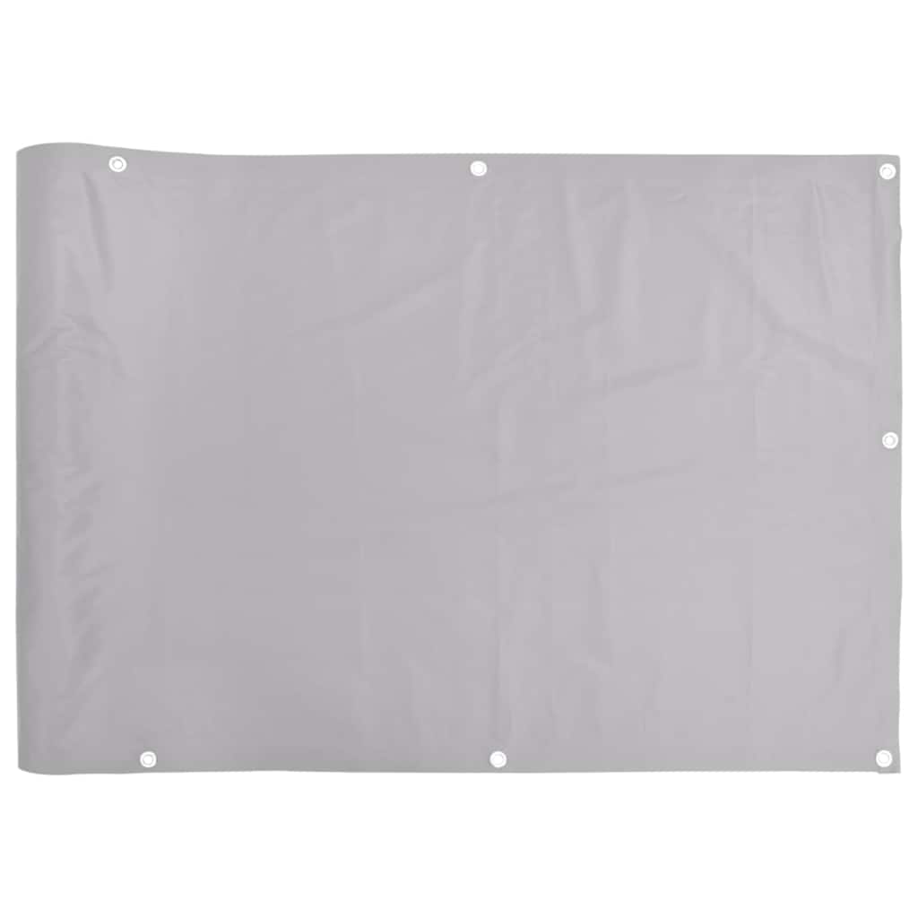 Balkon-Sichtschutz Grau 400x75 cm PVC
