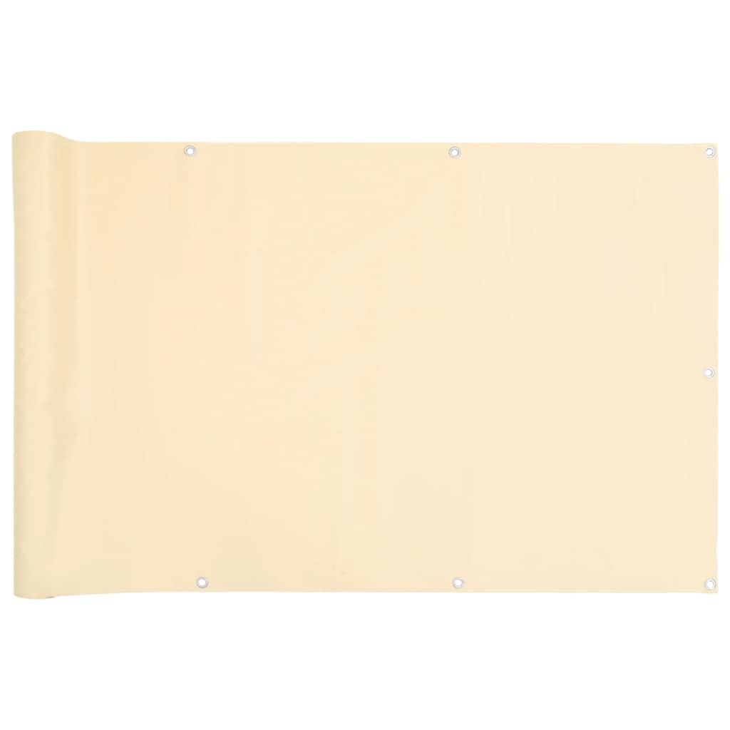 Balkon-Sichtschutz Creme 400x75 cm PVC