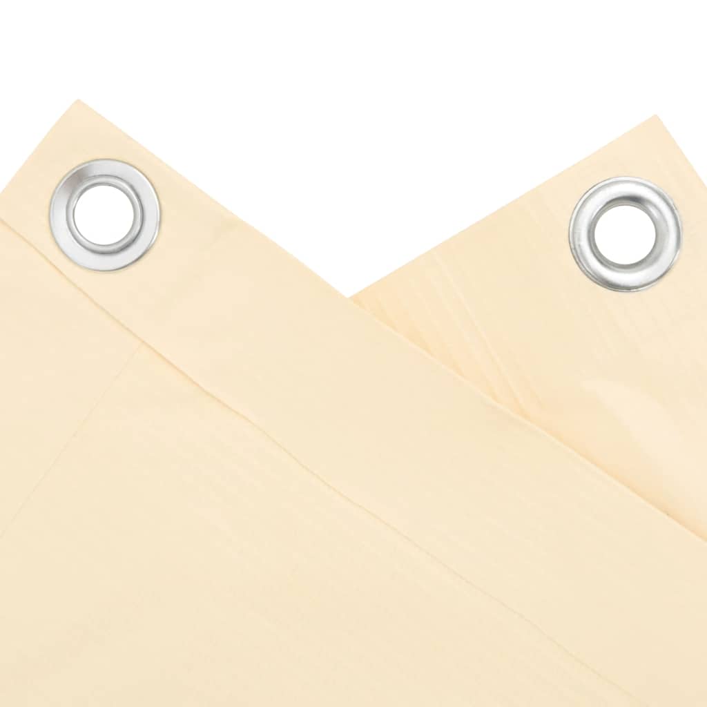 Balkon-Sichtschutz Creme 400x75 cm PVC