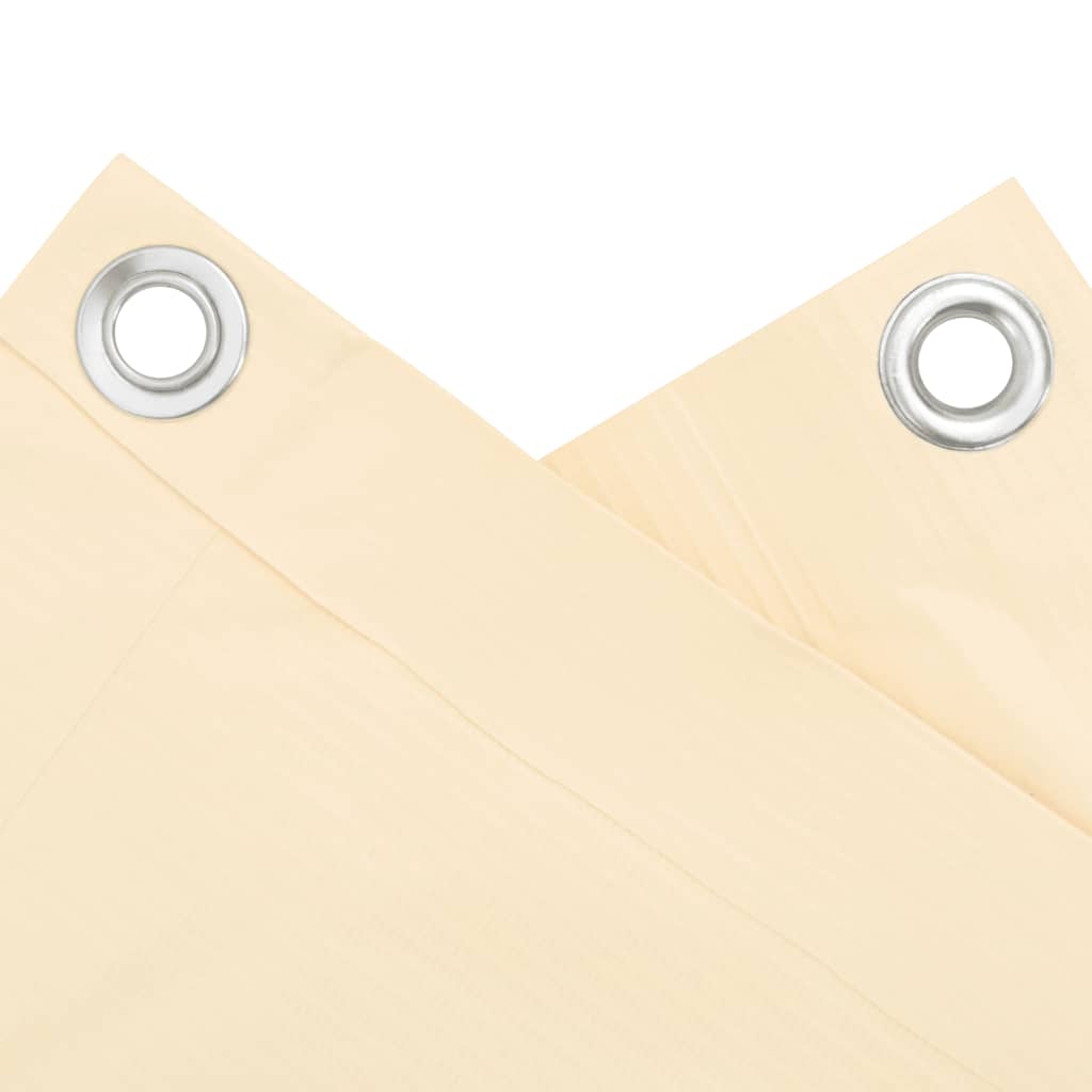 Balkon-Sichtschutz Creme 600x90 cm PVC