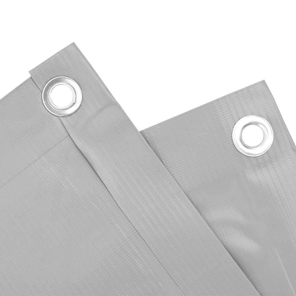 Balkon-Sichtschutz Grau 400x120 cm PVC