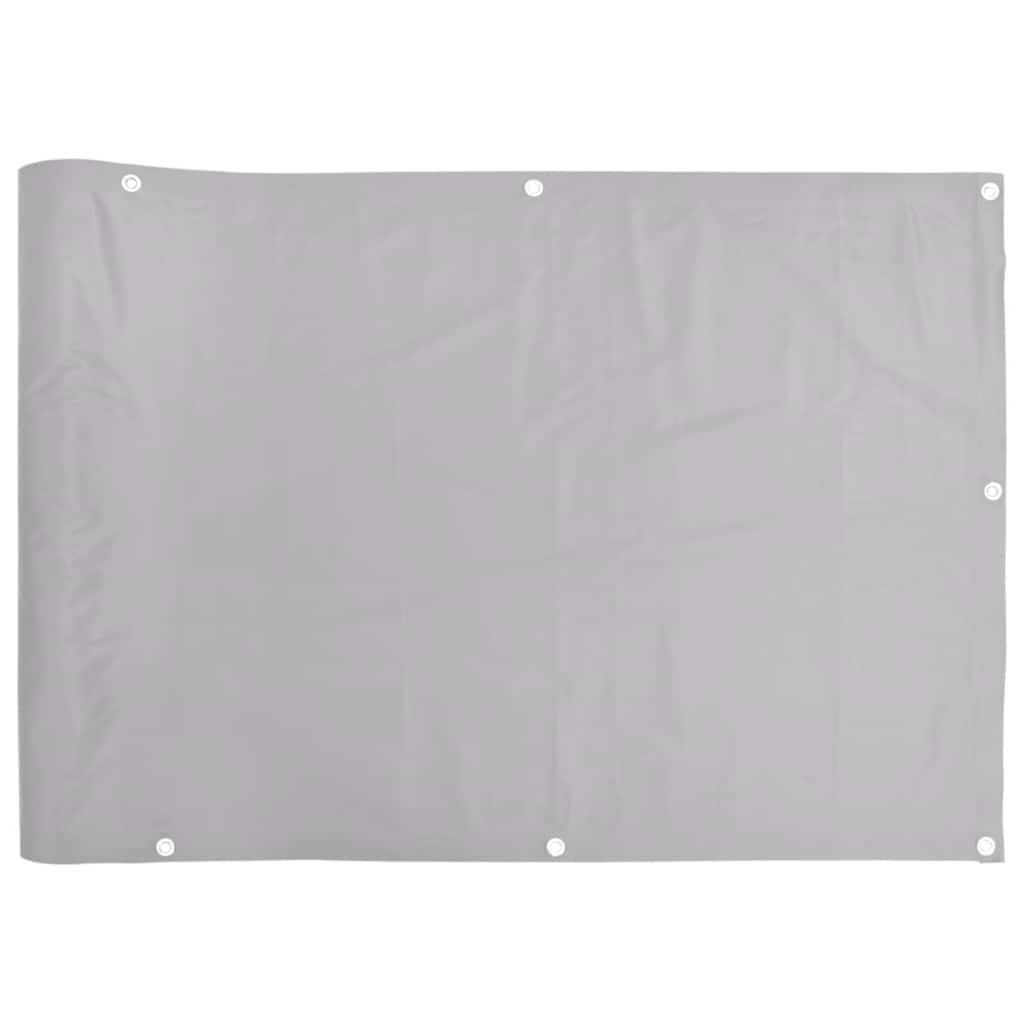 Balkon-Sichtschutz Grau 600x120 cm PVC