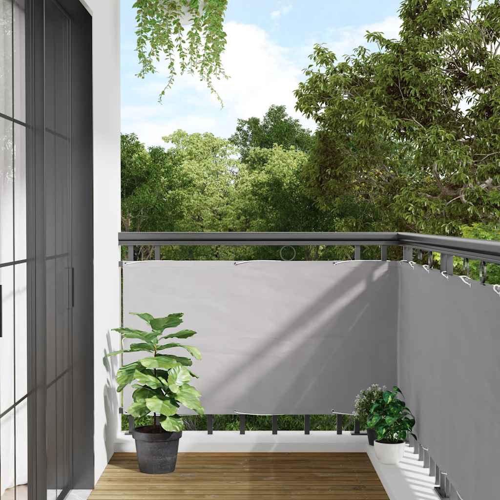 Balkon-Sichtschutz Grau 600x120 cm PVC