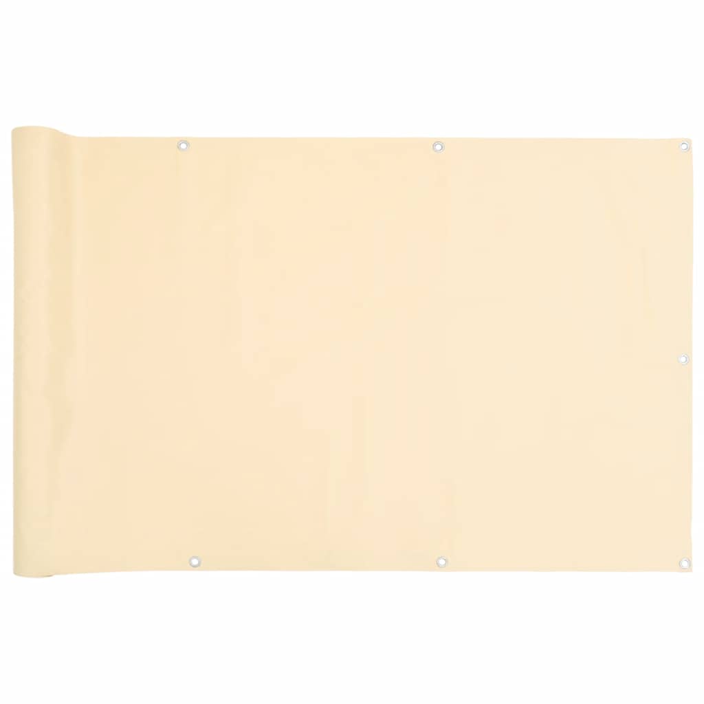 Balkon-Sichtschutz Creme 500x120 cm PVC