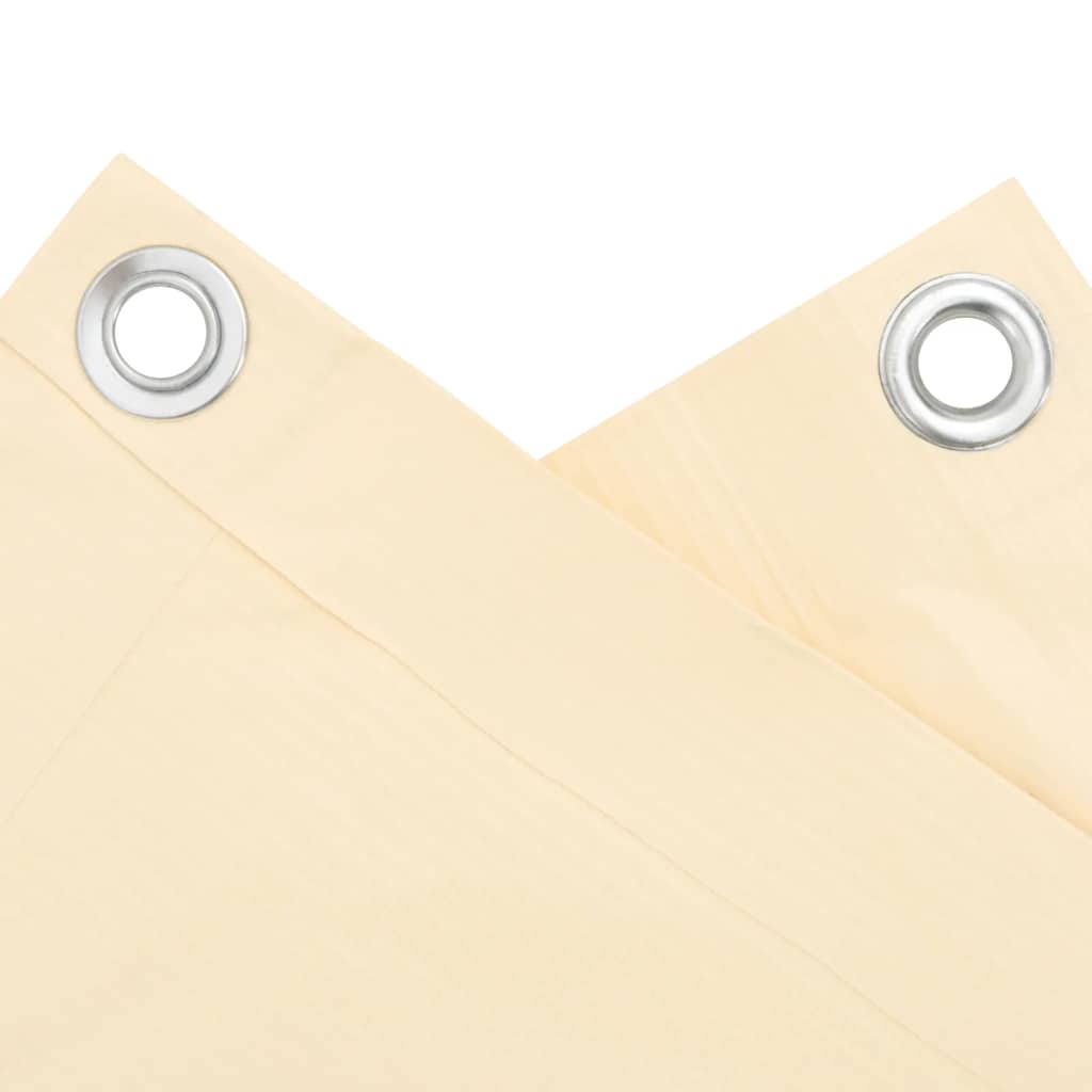 Balkon-Sichtschutz Creme 500x120 cm PVC