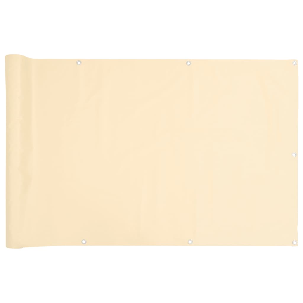 Balkon-Sichtschutz Creme 700x120 cm PVC