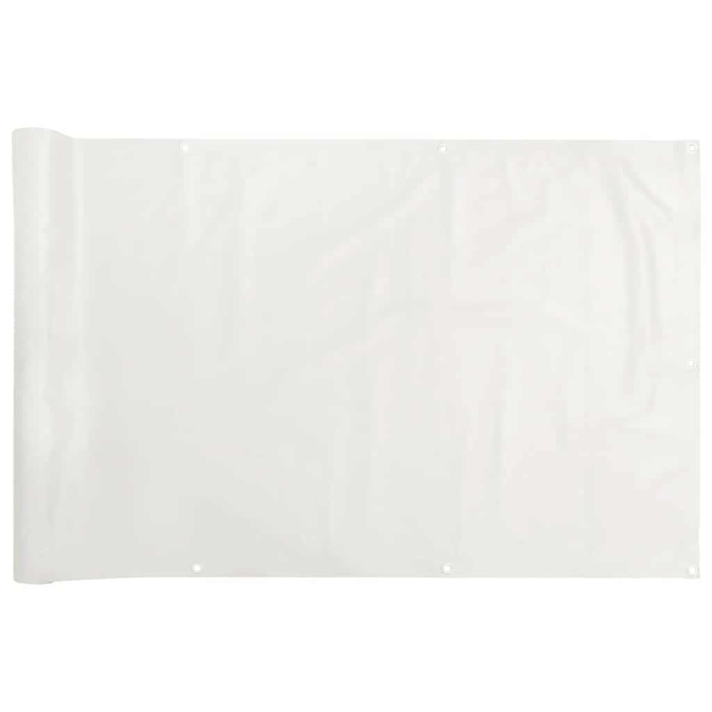 Balkon-Sichtschutz Weiß 300x120 cm PVC