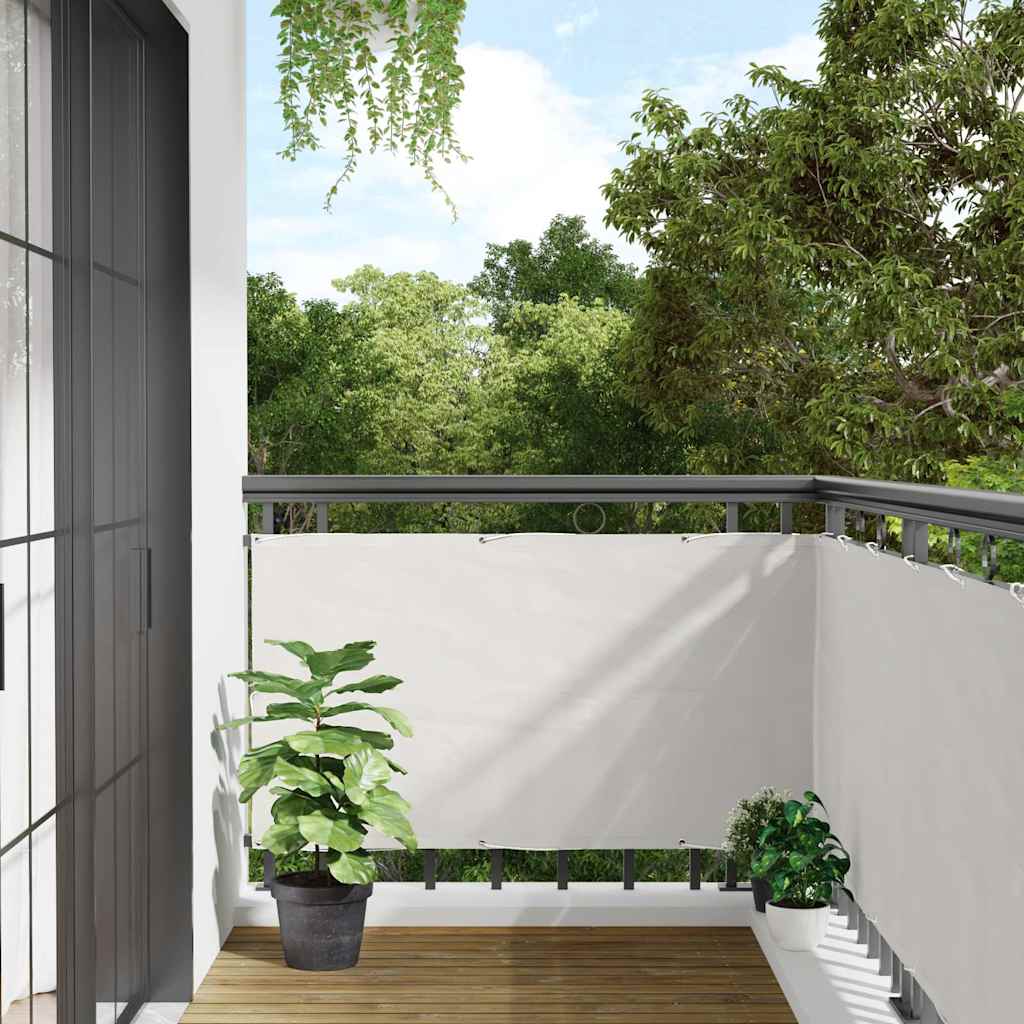 Balkon-Sichtschutz Weiß 500x120 cm PVC